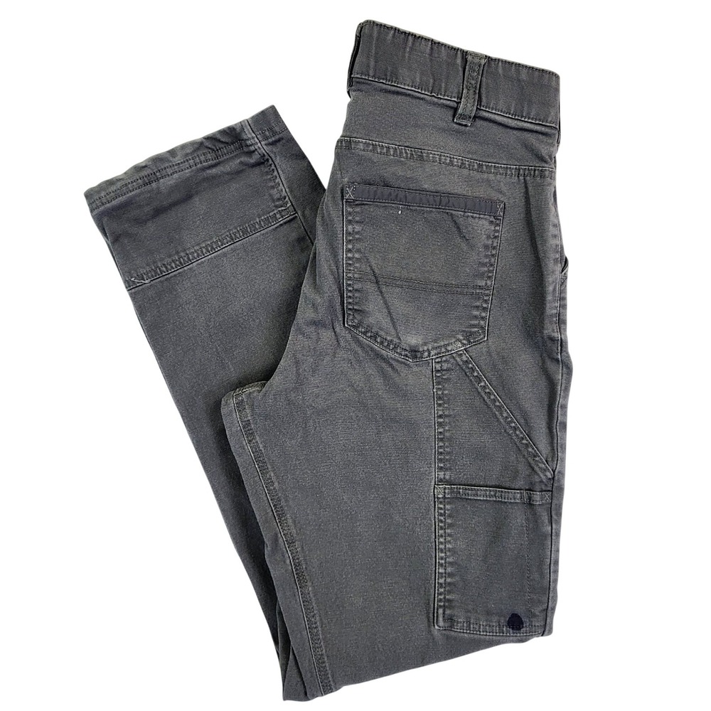 Noble Outfitters Gray Cargo Work Pants Women 12 Gorpcore Utility Rugged Durable